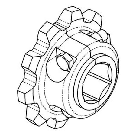 Aftermarket New Split Sprocket Fits John Deere CTS 6600 6602 6620 6622 7700 7701 Plus H118583-S